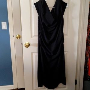 Below knee black dress worn once and dry cleaned.